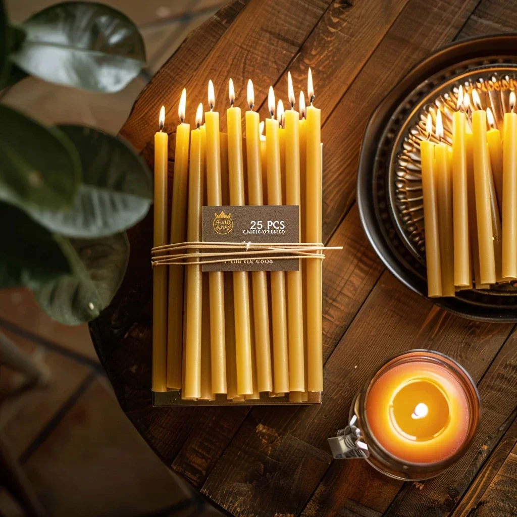 Beeswax Wrap Reusable - 25 шт./1 упаковка, свечи для Хануки,