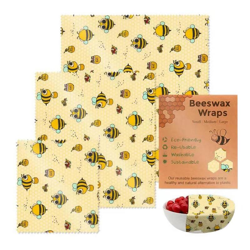 3 шт., многоразовые пищевые са – обзор и цена Beeswax Wrap Reusable
