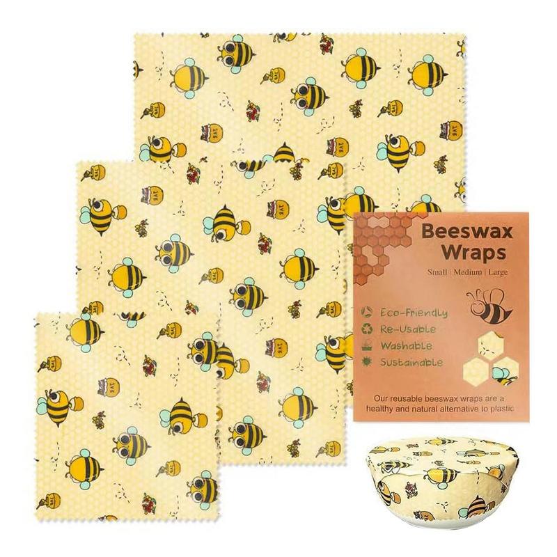 3 шт., многоразовые пищевые са – обзор и цена Beeswax Wrap Reusable