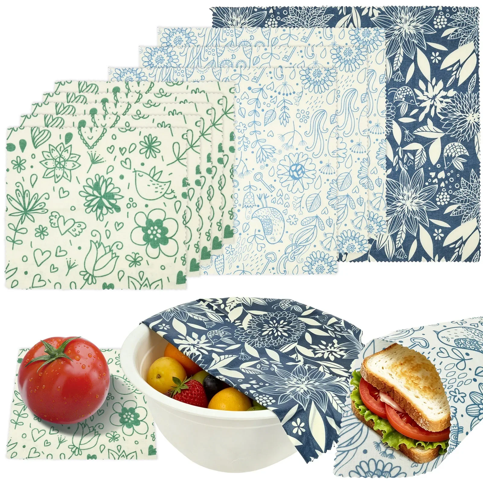 9 шт. органических вощеных пол – обзор и цена Beeswax Wrap Reusable