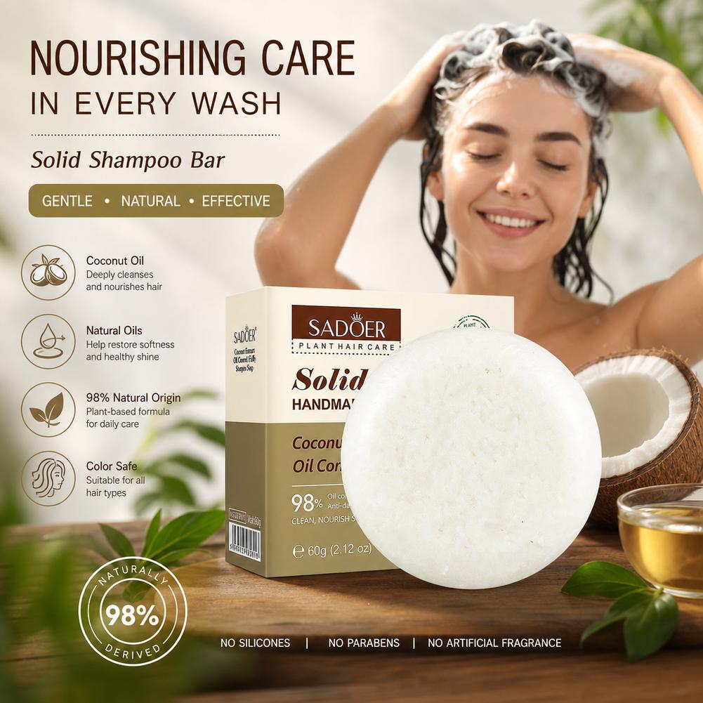 Натуральный кокосовый твердый  – обзор и цена Bar Soap Shampoo Solid