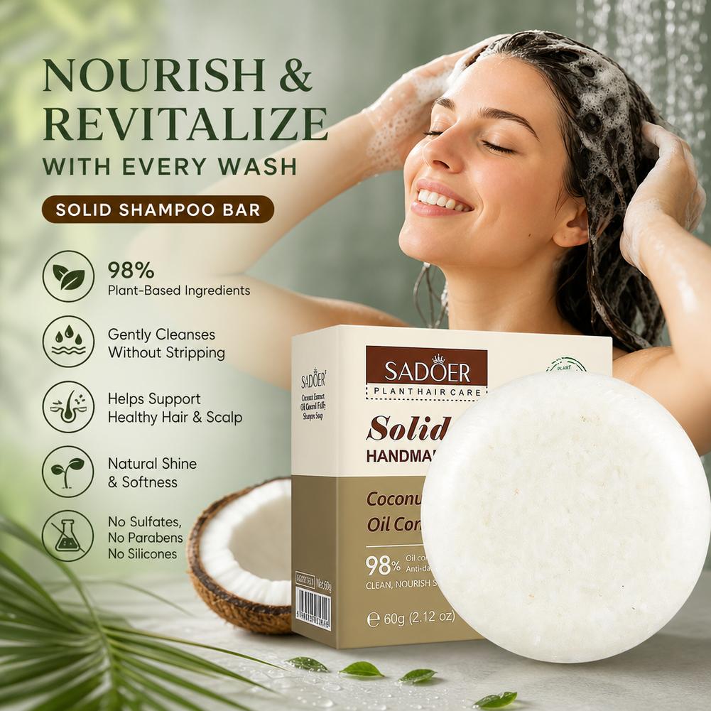 Натуральный кокосовый твердый  – обзор и цена Bar Soap Shampoo Solid